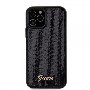 Guess iPhone 12/iPhone 12 Pro Kuori Sequin Musta