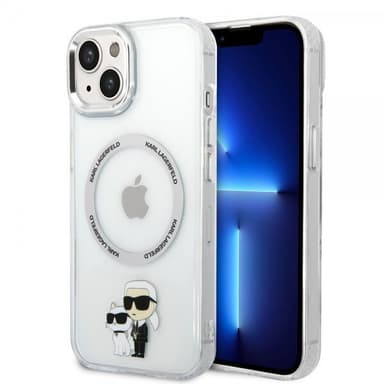 Karl Lagerfeld iPhone 15 Kuori NFT Karl & Choupette Läpinäkyvä