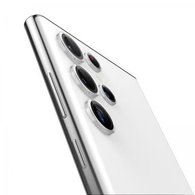 Spigen Samsung Galaxy S22 Ultra Kameran linssinsuojus GLAS.tR EZ Fit Optik Pro 2-pakkaus Phantom White