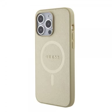 Guess iPhone 15 Pro Max Kuori Saffiano MagSafe Beige