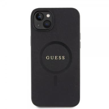 Guess iPhone 15 Plus Kuori Saffiano MagSafe Musta
