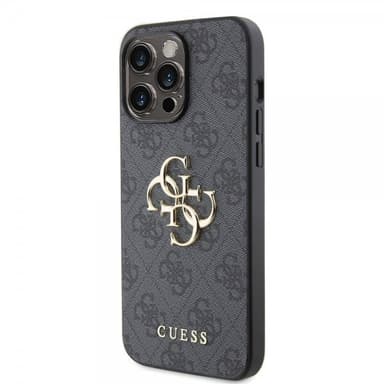 Guess iPhone 15 Pro Max Kuori 4G Logo Harmaa
