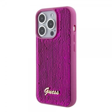 Guess iPhone 15 Pro Max Kuori Sequin Fuschia