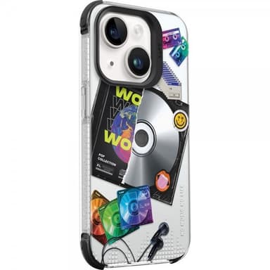 LAUT iPhone 15 Kuori POP RETRO MUSIC MagSafe