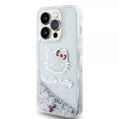 Hello Kitty iPhone 15 Pro Kuori Liquid Glitter Translucent