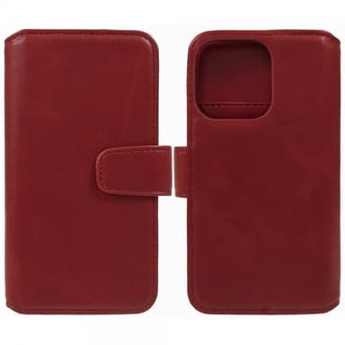 Nordic Covers iPhone 15 Pro Max Kotelo Essential Leather Poppy Red