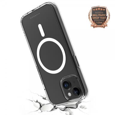 Vivanco iPhone 15 Kuori Mag Steady Läpinäkyvä