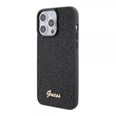 Guess iPhone 15 Pro Max Kuori Square Mirror Musta