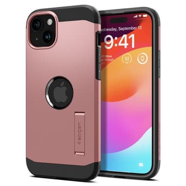 Spigen iPhone 15 Kuori Tough Armor MagFit Rose Gold