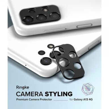 Ringke Samsung Galaxy A13 4G Kameran linssinsuojus Camera Styling Musta