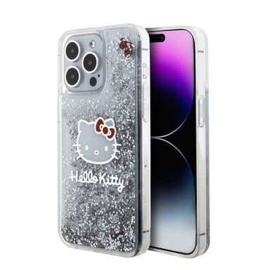 Hello Kitty iPhone 15 Pro Max Kuori Liquid Glitter Translucent