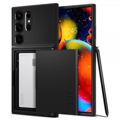 Spigen Samsung Galaxy S23 Ultra Kuori Slim Armor CS Musta