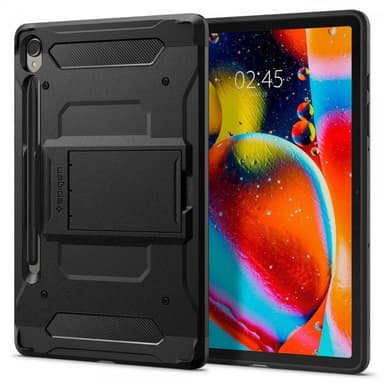 Spigen Samsung Galaxy Tab S9 SM-X710 SM-X716 Kuori Tough Armor Pro Musta