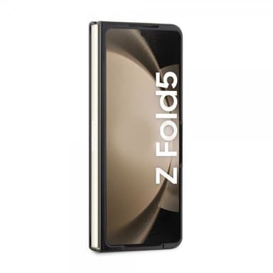 BMW Samsung Galaxy Z Fold 5 Kuori Carbon Effect Metal Logo Musta