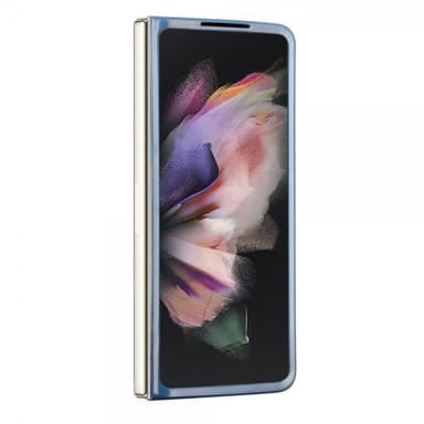 Guess Samsung Galaxy Z Fold 5 Kuori 4G Metal Triangle Strass Sininen