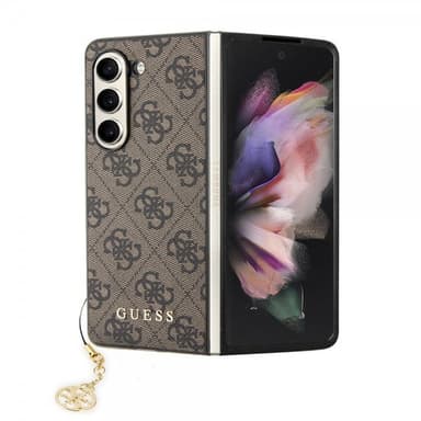 Guess Samsung Galaxy Z Fold 5 Kuori 4G Charm Ruskea