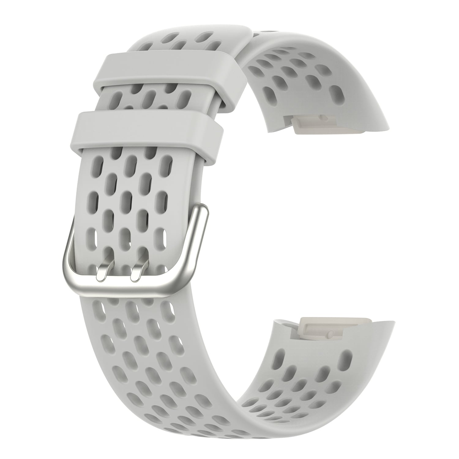 Silikoninen kelloranneke Fitbit Charge 6/5 -laitteelle Vaalean harmaa