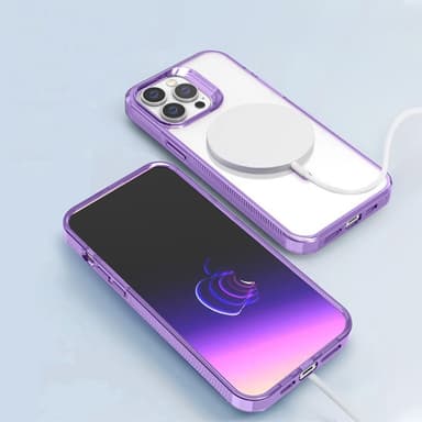 SKALO iPhone 15 Pro Väri Puskurin Magnet Suojakuori - Musta