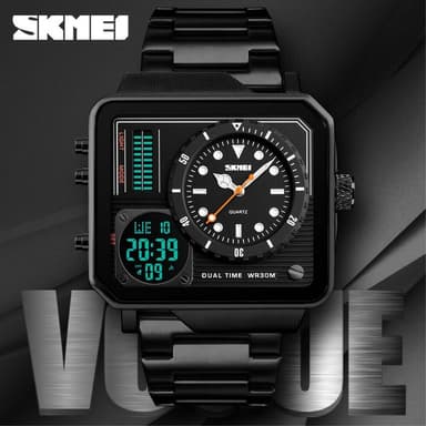 SKMEI Dual Display Sport Watch Sekuntikellohälytys Digitaalinen kello