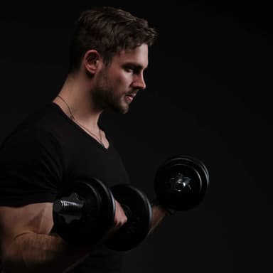 Fit'n Shape Käsipainot 20kg, rautalevyt