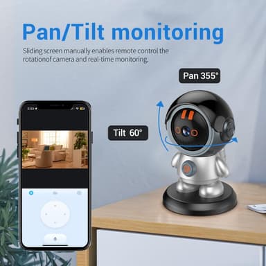 ESCAM 3MP Robotman H.265 WiFi IP-kamera Kodin turvallisuus CCTV