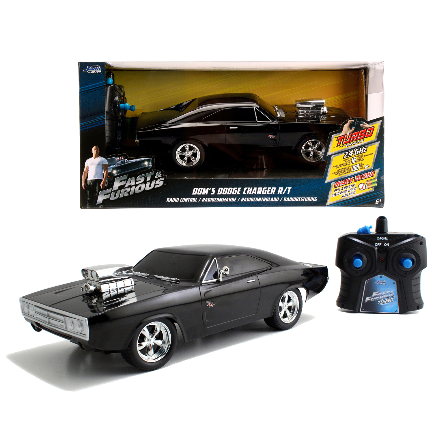 Jada Toys Nopea ja vihainen RC 1970 Dodge