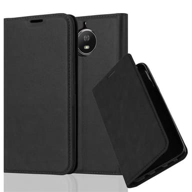 Motorola MOTO G5S Suojakuori Lompakkokotelo (Musta)