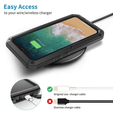 iPhone 15 Pro Heavy Duty Robust -hybridikotelo Shell + karkaistu lasi