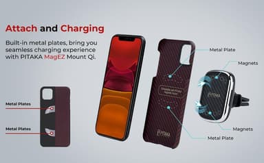 MagEZ Case iPhone 11 sarja iPhone 11 Pro / Black/Red