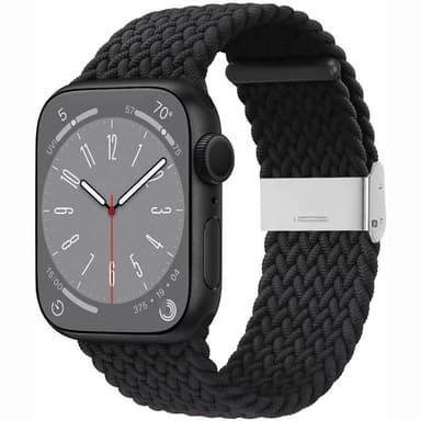 Punottu kellon renneke Apple Watch 9 (45mm) - Black
