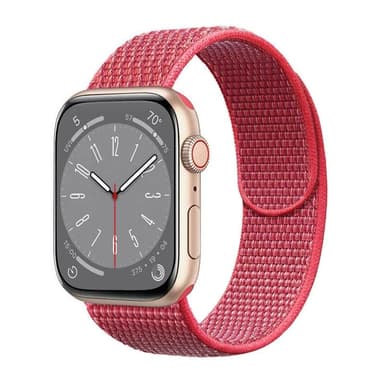 Nailon kellon renneke Apple Watch 9 (41mm) - Hibiskus