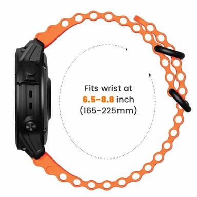 Ocean kellon ranneke Garmin D2 Charlie - Oranssi