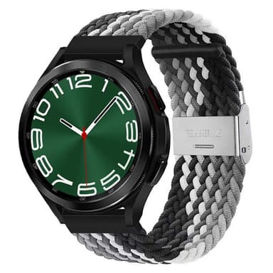 Punottu Kellon renneke Samsung Galaxy Watch 6 Classic (47mm) - Musta/V