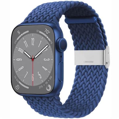 Punottu kellon renneke Apple Watch 9 (45mm) - Blue