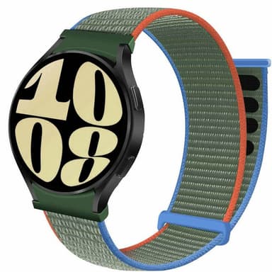Nailon kellon renneke No-Gap Samsung Galaxy Watch 6 (44mm) - Olive