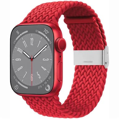 Punottu kellon renneke Apple Watch 9 (45mm) - Darkred