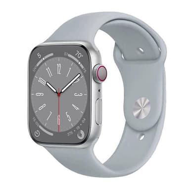 Sport kellon renneke Apple Watch 9 (45mm) - Vaaleanharmaa