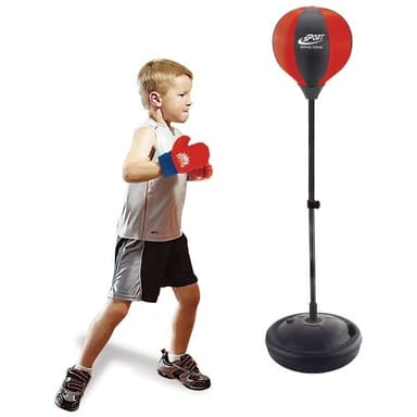 Päärynäpallo 102cm nyrkkeilyhanskoilla lapsille