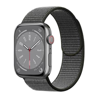 Nailon kellon renneke Apple Watch 9 (41mm) - Dark olive