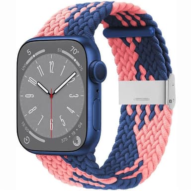 Punottu kellon renneke Apple Watch 9 (45mm) - Blue Powder