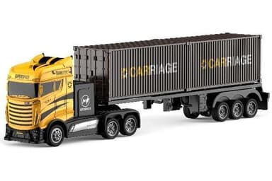 Crazon radiostyrd lastbil med container, skala 1:16, 2,4GHz