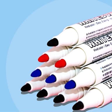 Valkotaulu Marker Pen Painting Piirustus - 3 kpl eri värejä