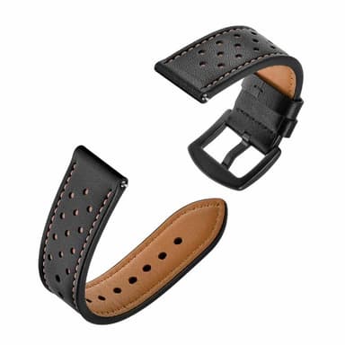 Nahkainen kellon ranneke Samsung Galaxy Watch 6 (40mm) - Musta