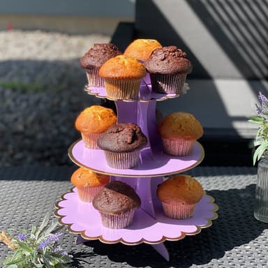 Etagere Muffiniteline Cupcake teline (violetti)