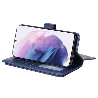 SKALO Samsung S22 10-lokeroa Lompakkokotelo - Sininen