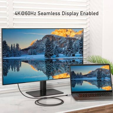 NÖRDIC 1m Displayport HDMI 4K60Hz Dynamic HDR 18Gbps