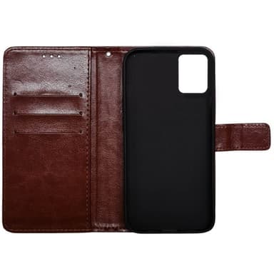 Lompakkokotelo 3-kortti Motorola Moto G14 - Ruskea