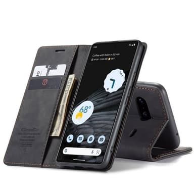 CaseMe Smart Magnet FlipCase Google Pixel 8 - Musta