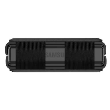 Nillkin Qin Vegaaninen Nahka Kuori Samsung Galaxy Z Flip 5 - Musta