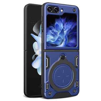 Magnetic Ring kuori Samsung Galaxy Z Flip 5 - Sininen
